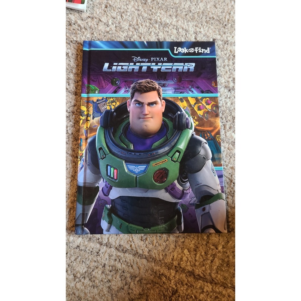 Disney Pixar Lightyear Look and Find Hardcover Activity Book Kids Search Find